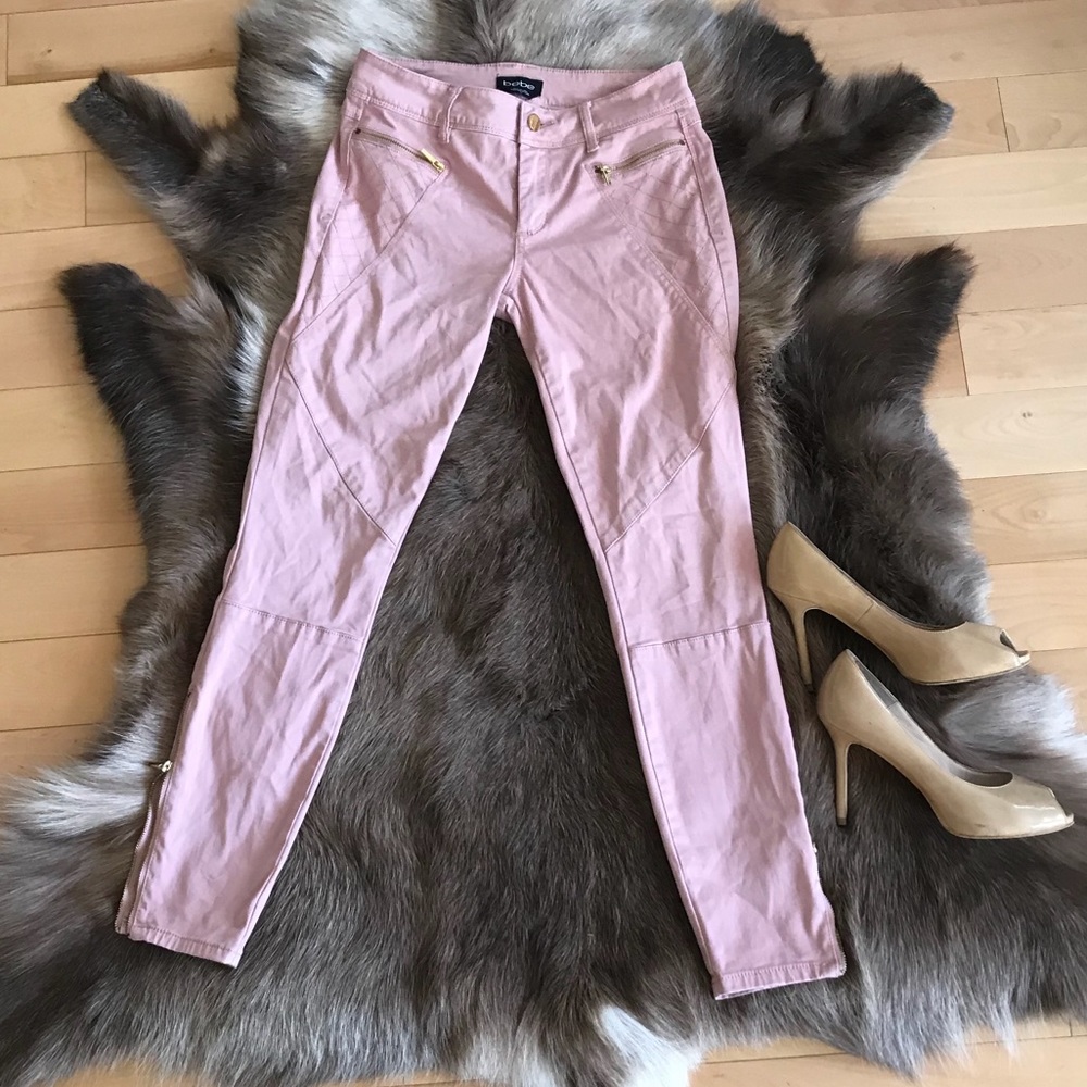 Pastel Pink Bebe Pants